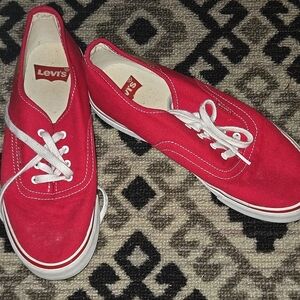 Levi's Red Canvas Sneakers